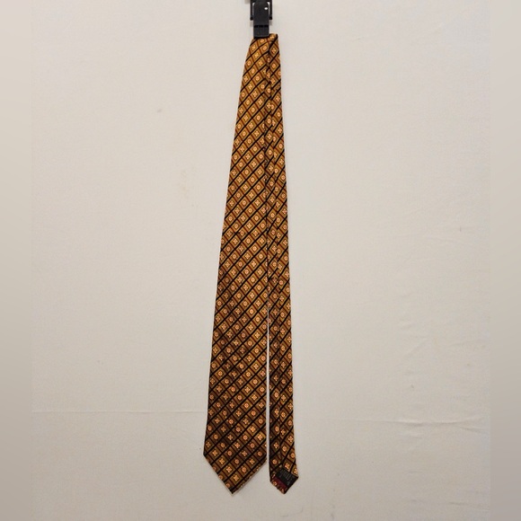 Ermenegildo Zegna Silk Tie Geometric Design (A153)✨ - Picture 3 of 5
